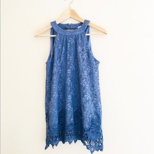 Altar’d State Crocket Sleeveless Top Blouse Size Medium